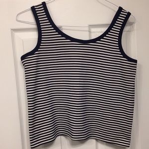 Vintage navy and white stripe tank top